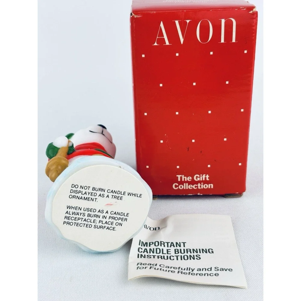 Avon‎ Gift Collection North Pole Pals Candle Ornament- Polar Bear Vintage 1988
